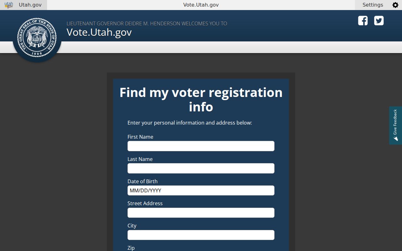Magna resident lookup Utah voter person search fields